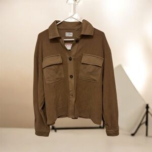 Simply Blessed Brown Jacket with Pockets! NWT!